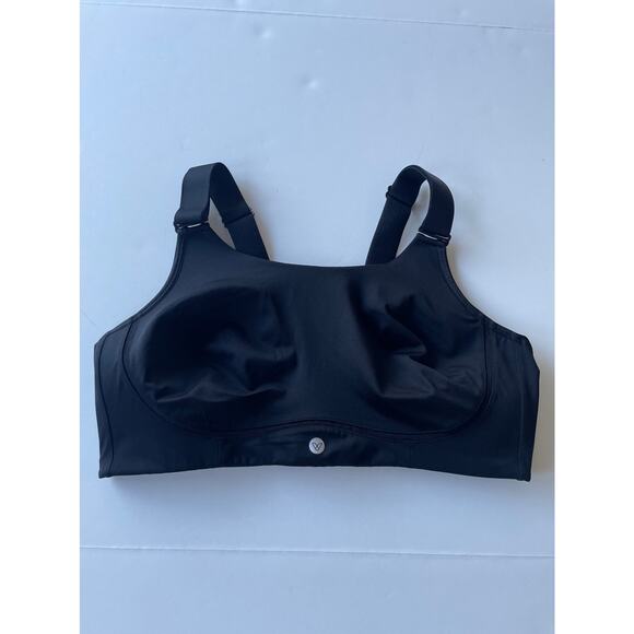 Livi Active Molded No Wire Sports Bra Black Plus Size 44D - Picture 2 of 8